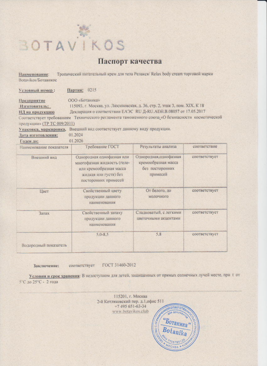 Паспорт №012024